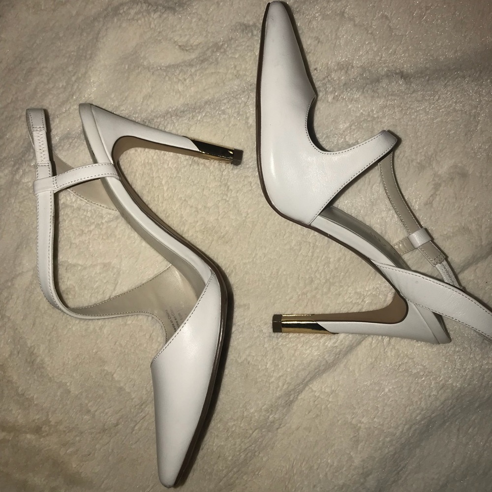 White Aldo Pumps